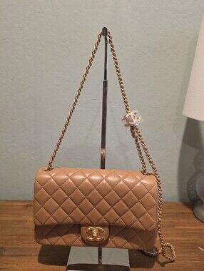 New CHANEL Small Flap Bag W/ Sliding Chain Strap